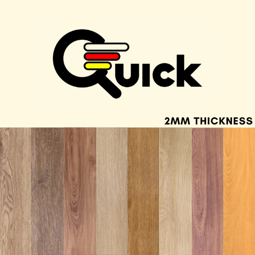 Lantai Vinyl 2mm Bahan PVC Kokoh Anti Air | Quick Flooring